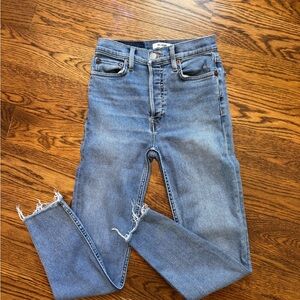 Re/Done 90s High Rise Ankle Crop